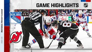 Rangers @ Devils 3/22 | NHL Highlights 2022