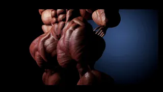Massive Quad Quake - Female Muscle Animation