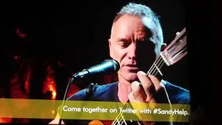 Message In A Bottle ~ Sting~ Hurricane Sandy Telethon
