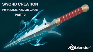 Sword Creation In Blender | Part 2 | Sword Handle Modeling | Blender Sword Tutorial