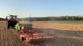 Tractor and baler