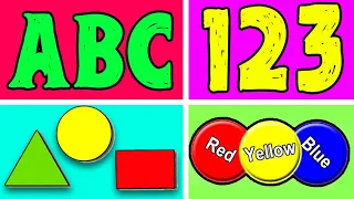 Pre School Learning Videos: ABC Songs and Videos for Preschoolers | Alphabet | 123 | Colors | Shapes