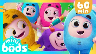 Bubbles' Blue Fun Day | Minibods | Rob the Robot & Friends - Funny Kids TV