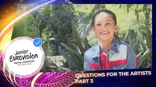If I could only eat one type of food ... - Meet the Junior Eurovision stars