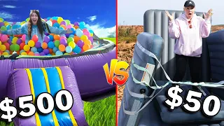 best DIY BOUNCE HOUSE WINS! challenge!