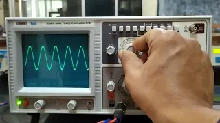 Using CRO to measure frequency and voltage
