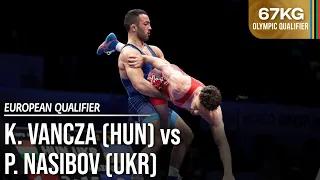 Krisztian VANCZA (HUN) vs. Parviz NASIBOV (UKR) | 2024 European OG Qualifier | Semi Final | GR 67Kg