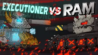 Gladiator battles : Executioner versus Ram - Cartoons about tanks