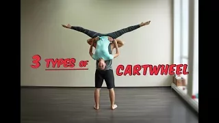 Acrobatic lifts. CARTWHEEL with a PARTNER  |3 types| #ActiVerba
