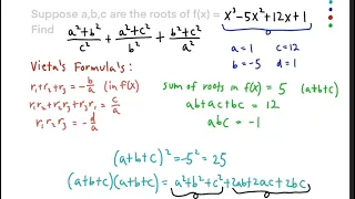 High School Competition Math: Algebraic Manipulation and Vieta’s Formulas