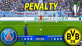 PENALTY - PARIS SAINT GERMAIN vs BORUSSIA DORTMUND | UEFA Champions League 2023/24 | PES Gameplay