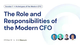 The Role and Responsibilities of the Modern CFO