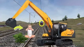 NEN TREND  INVISIBLE VFX TRAIN MAN JCB AND BACCHA FIGHTING  FUNNY VIDEO