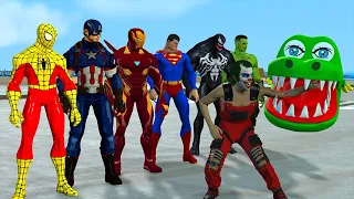 Game 5 Super Heroes Pro : Spider Man vs Iron Man vs Hulk vs Captain America | Skill Challenge Pro