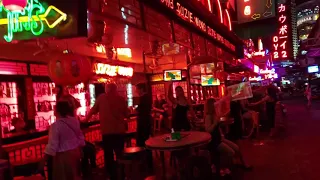 The famous Soi Cowboy Bangkok Thailand redlight district. April 2021