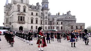 'Battle of the Somme' & 'Heights of Dargai' by the Massed Highland Pipes & Drums at Dunrobin Castle