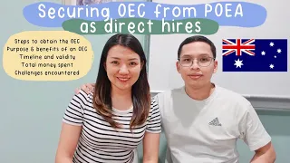 How we secured our OEC as direct hires from POEA or DMW (2023)