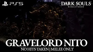 Gravelord Nito Boss Fight (No Hits Taken / Melee Only) [Dark Souls Remastered on PS5]