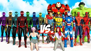 ALL MARVEL SUPERHEROES VS TEAM ULTIMATE SPIDERMAN - Hostage Rescue Mission | Epic Superheroes War