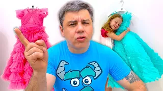 Nastya monta en bicicleta y aprende sobre los animales, serie de videos para niños