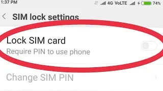 Enable Sim Lock In Xiaomi Redmi Note 5 And 5 pro