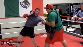 Canelo Alvarez killing the body as he puts finishing touches on Cotto camp