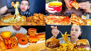 ASMR Best *Fast Food* Pizza + Burger Mukbang Compilation | Satisfying Big Bites