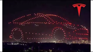 Watch the Amazing Traffic Stopper Tesla's Drone Show in Austin.