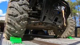 Rhino UTV wheel chock tie-down kit install. Watch THIS before you buy..