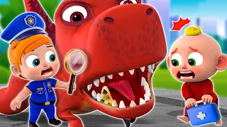 T-rex Has a Toothache | T-rex is Coming | Funny Kids Songs & More Nursery Rhymes | Little PIB Songs