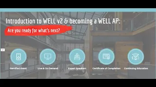 Intro to WELL v2 & becoming a WELL AP: Are You Ready for What's Next?