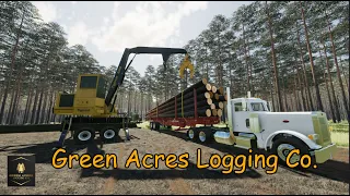 FS22 Logging big pine track!