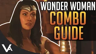Injustice 2 - Wonder Woman Combos! Easy Combo Guide For Beginners In Injustice 2
