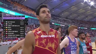 Men's 4x400 Metres Relay Round 1 Heat 1&2 World Championships Athletics Budapest 2023 Athletisme