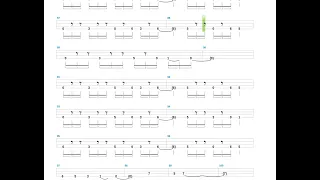 Sweating Bullets + Megadeth + Bass only + Bass tab