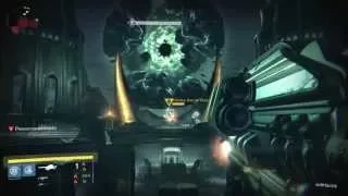 Crota Jumps Down Into The Ogre's Room - Destiny