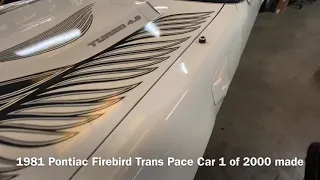 1981 Pontiac Firebird Trans Pace Car 2020 Thanksgiving Sale call/text +1.786.218.1763