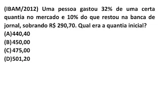 IBAM/2012-Porcentagem#03 - Nível Médio.