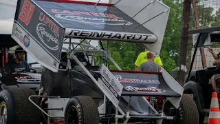 Kyle Reinhardt On Board 410 Sprint Car at Grandview Speedway June 30, 2020!