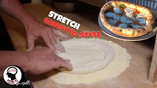 HOW TO STRETCH NEAPOLITAN PIZZA "CANOTTO STYLE"
