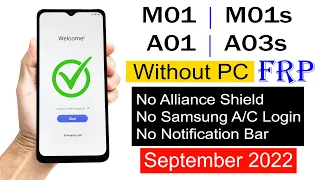 Samsung M01/A01/M01s/A03s  FRP Unlock Without PC💥Android 11/12 💥 New Solution