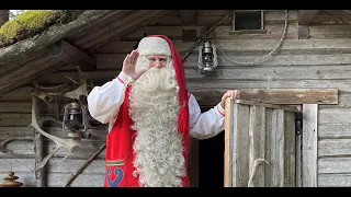 Santa Claus summer video message 🌞🎅🦌 Lapland Finland - Father Christmas at Arctic Circle Rovaniemi