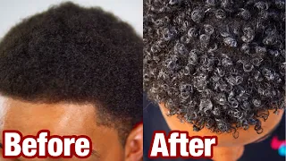 How To Get Curly Hair in 5 Minutes | Black Men and Women