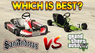 GTA 5 VETO VS GTA SAN ANDREAS KART : WHICH IS BEST?