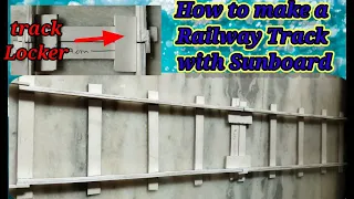 How to make a Railway Track  with Sunboard | in easy way | handcrafted | Ho scale track | rail track