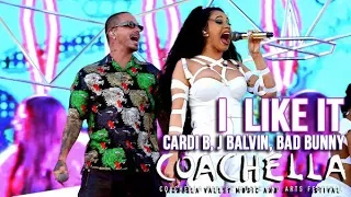 Cardi B Bad Bunny & J Balvin - I like it - Live at Coachella 2018 weekend 2