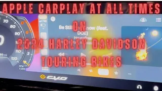 Continuous Apple CarPlay with no headset on 2024 Harley Touring models “fixed” #motorcycle #harley