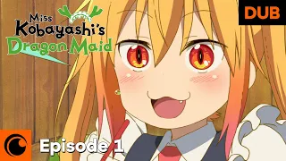 Miss Kobayashi's Dragon Maid Ep. 1 | DUB | The Strongest Maid in History, Tohru!