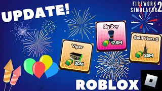 New update in Roblox Firework Simulator 2!