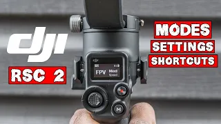 DJI RSC2 - Modes, Shortcuts, Button Functions! | New Front Dial Test and 3 ways to autotune